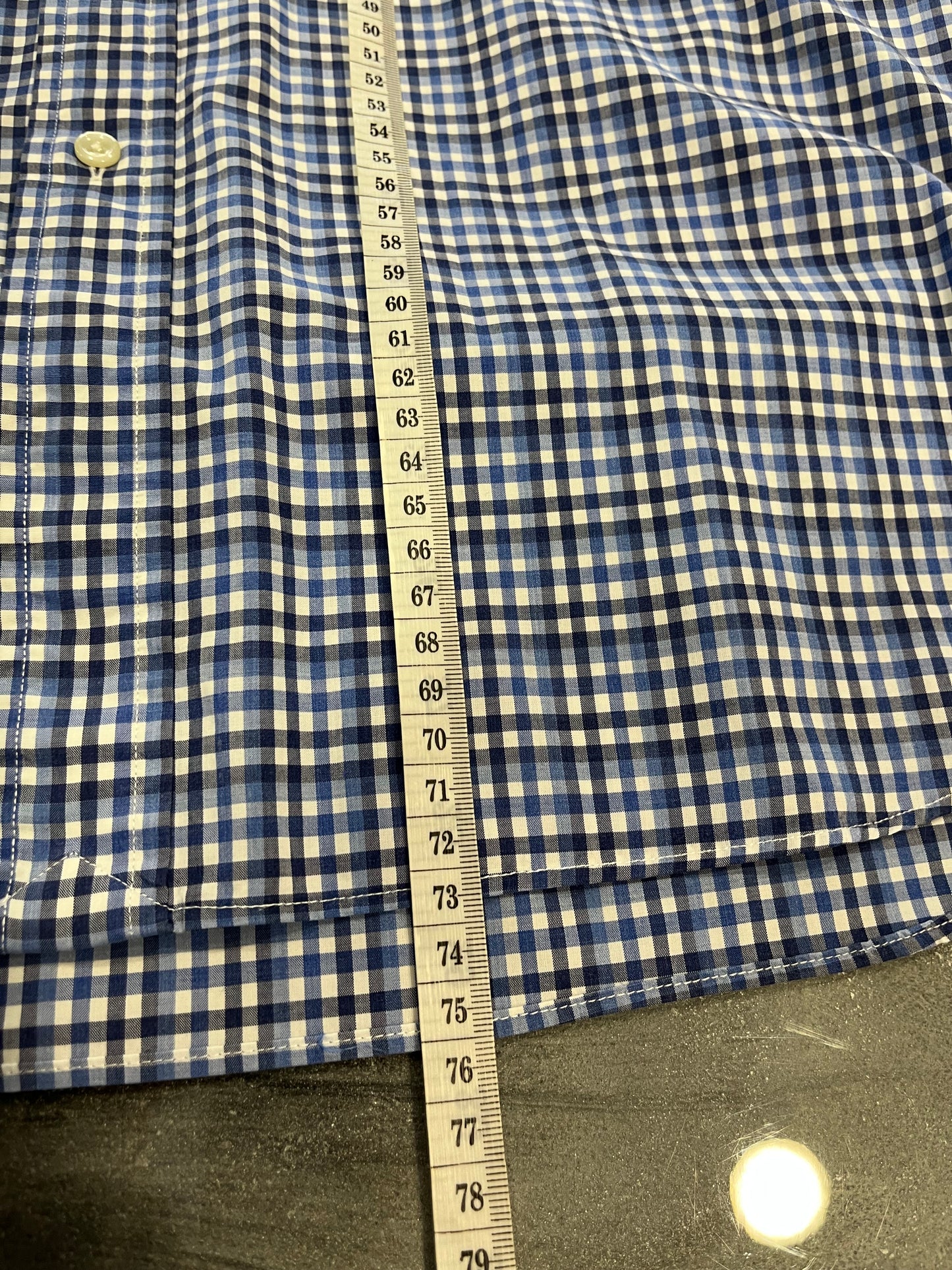 Camicia a Maniche Lunghe Ralph Lauren Uomo - Quadretti Blu e Bianchi - Taglia S