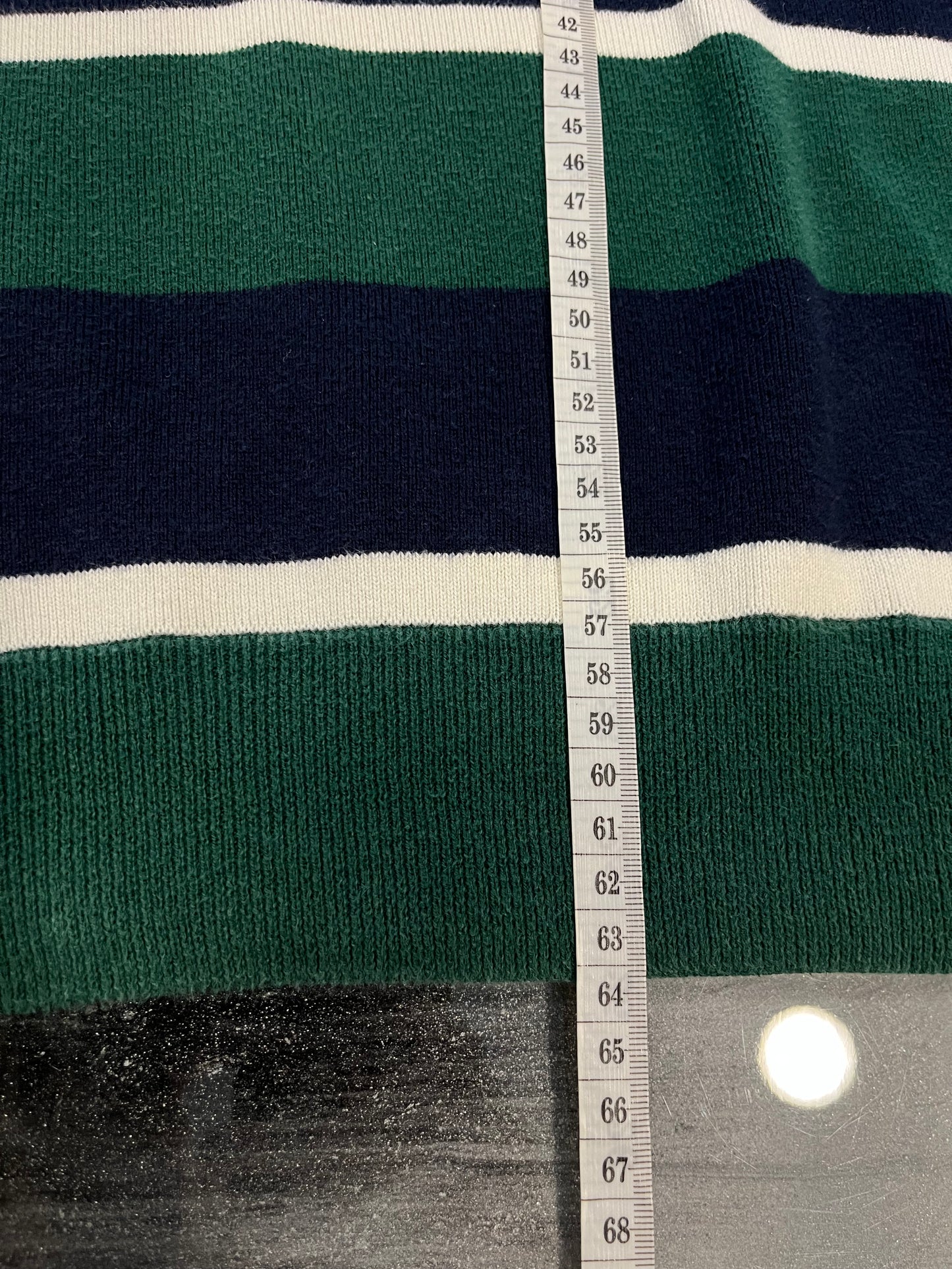 Pullover Ralph Lauren Uomo - Righe Verde e Blu - Taglia XL