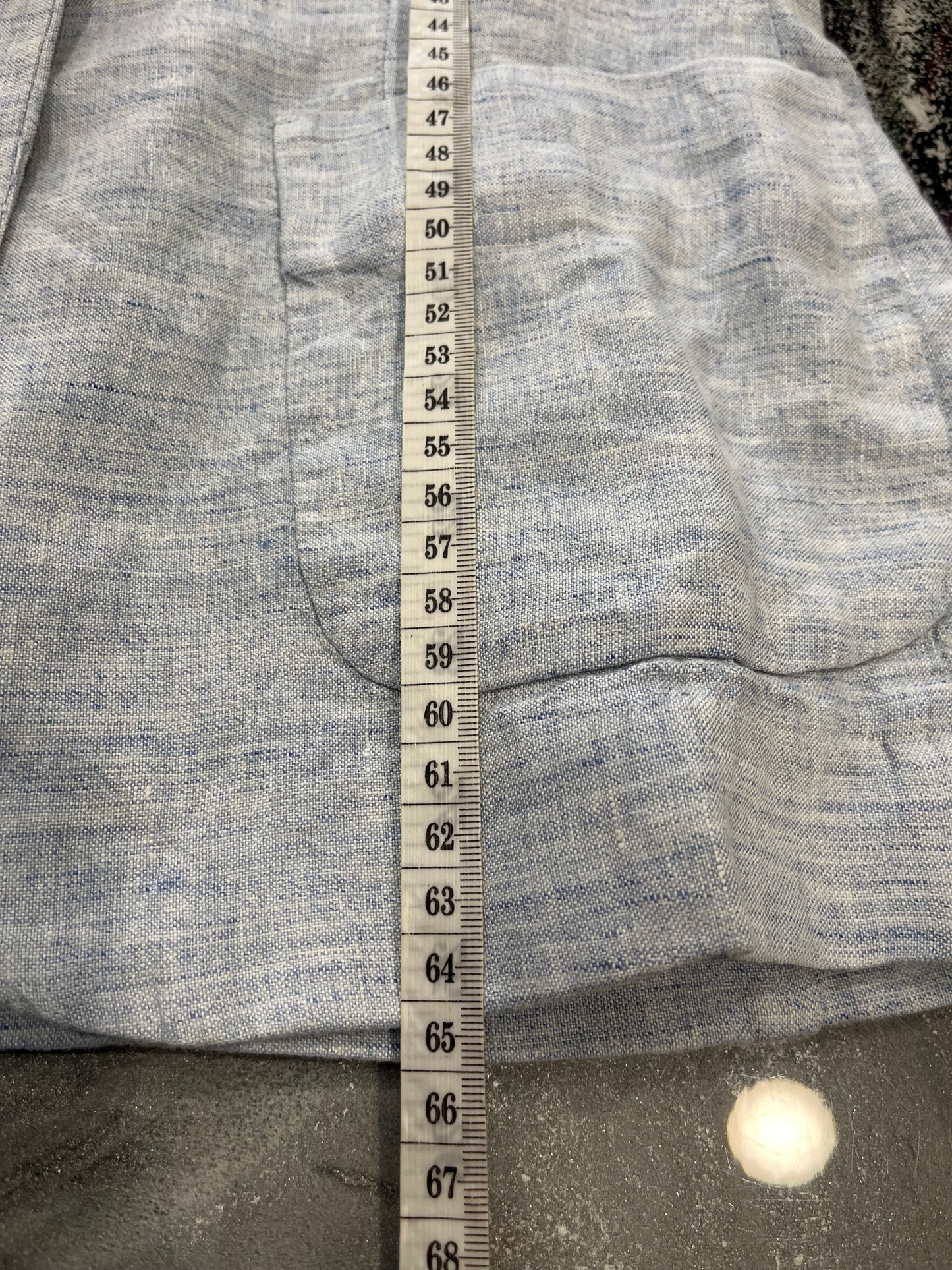 Blazer in Lino Tommy Hilfiger Donna - Azzurro Melange - Taglia M